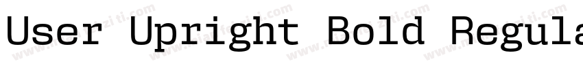 User Upright Bold Regular字体转换